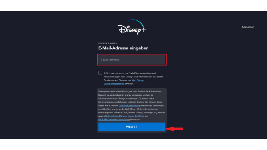Disney+: So erstellt ihr ein Konto und meldet euch an - Schritt-für