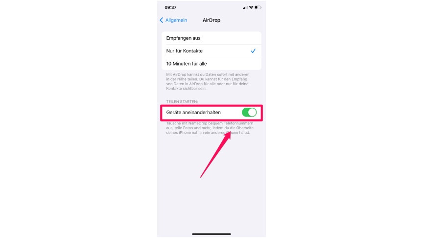 Ios 17 Kontakt Teilen Ausschalten