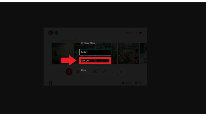 How to turn off Nintendo Switch correctly 2