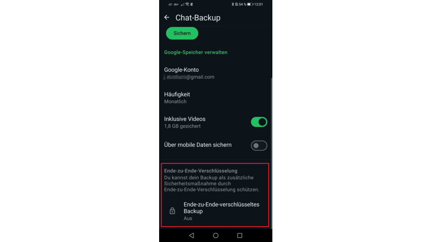 WhatsApp End-to-End Android