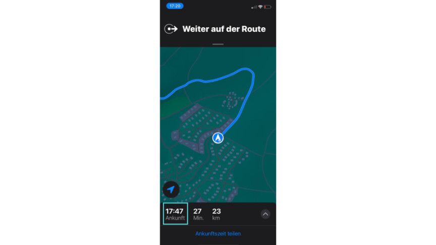 Apple Karten: So ermittelt ihr mit der Maps-App voraussichtliche ...
