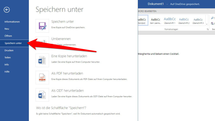 Microsoft Office So Könnt Ihr Ein Word Dokument Als Pdf Datei Speichern Netzwelt