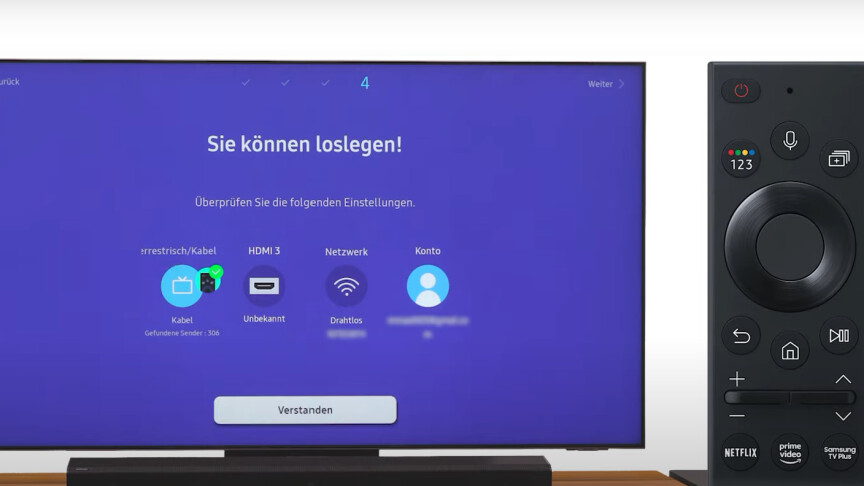 Samsung TV: Ersteinrichtung starten - so stellt ihr euren Smart-TV