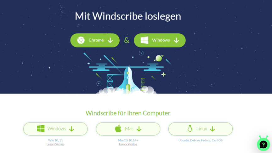 Utilisez Windscribe gratuitement2