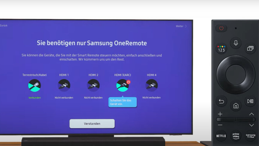 Samsung TV: establecer la configuración inicial 4