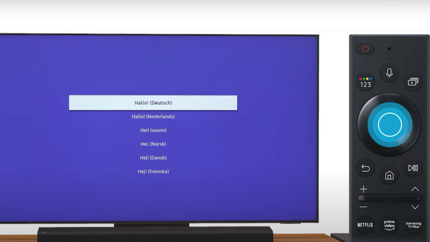 Samsung TV : configuration de la configuration initiale 1