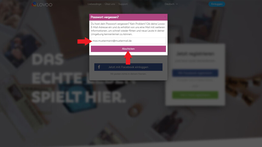 Lovoo Passwort Vergessen Email Kommt Nicht An