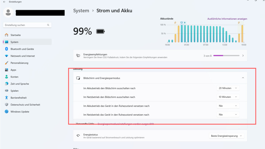 Akku Nur Bis 80 Laden Einstellen Windows 11 Windows 11/10: So bleibt euer Bildschirm länger aktiv | NETZWELT
