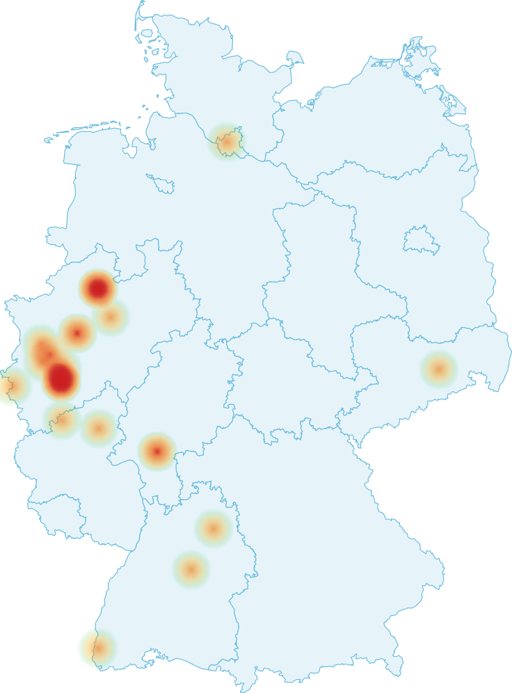 Carte des pannes Microsoft